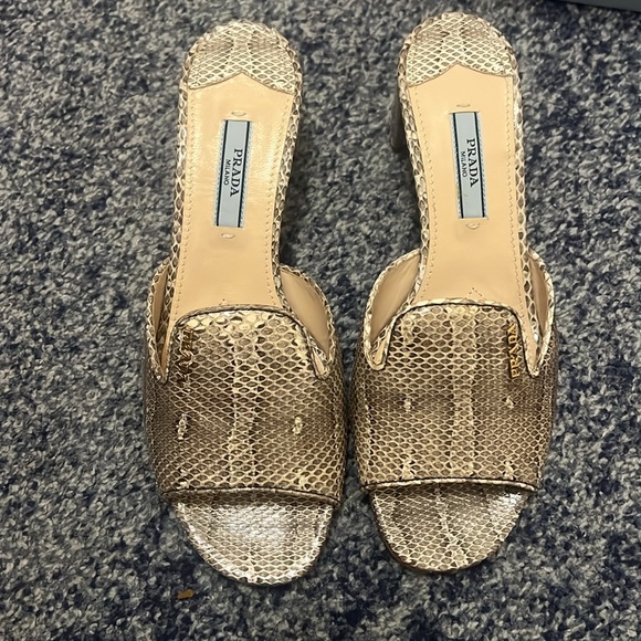 Prada snakeskin slides - Picture 2 of 8